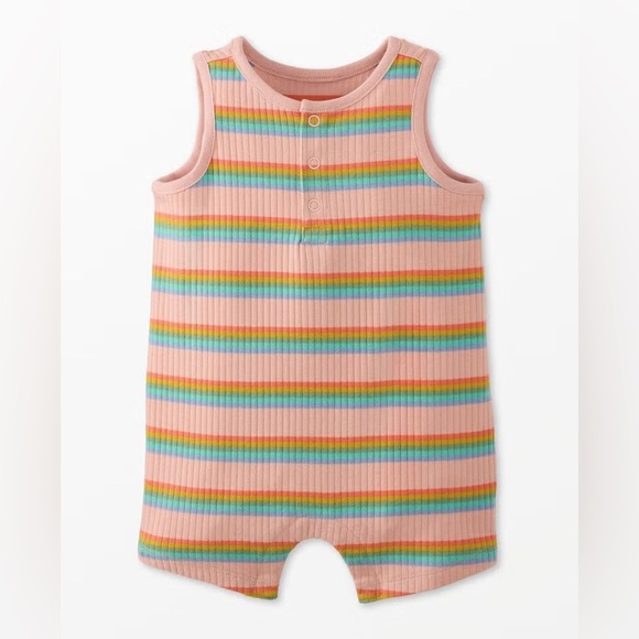Hannah andersson Baby Sleeveless Ribbed Shortie Romper - Picture 1 of 3